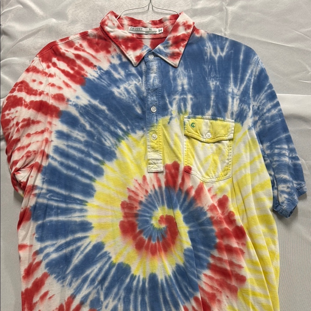 Limited edition Criquet tie dyed polo